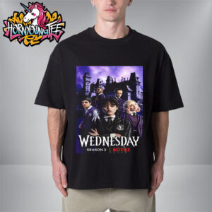 Wednesday Season 2 Premiere On Netflix On August 6 2025 Unisex T-Shirt