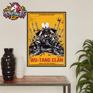 Wu Tang Clan Chicago The Final Chamber Poster At United Center On July 7 2025 In Chicago IL Poster Home Decor Canvas