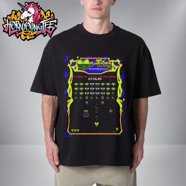 Wu Tang Clan Detroit Limited Poster At Little Caesars Arena On July 8 2025 In Detroit MI Unisex T-Shirt